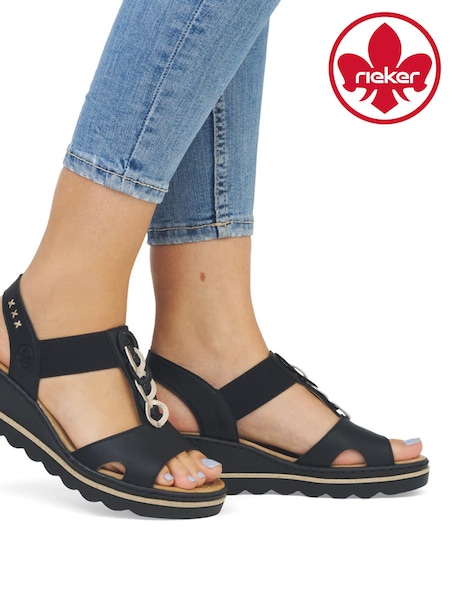 Rieker Womens Elastic Stretch Sandals (B35054) | R$ 610