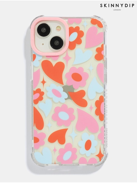 Skinnydip Groovy Flower Heart London 15 Plus Case (B35087) | €13.50