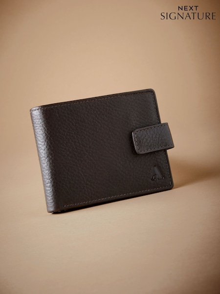 חום - Signature Monogram Wallet (B35256) | ‏103‏₪