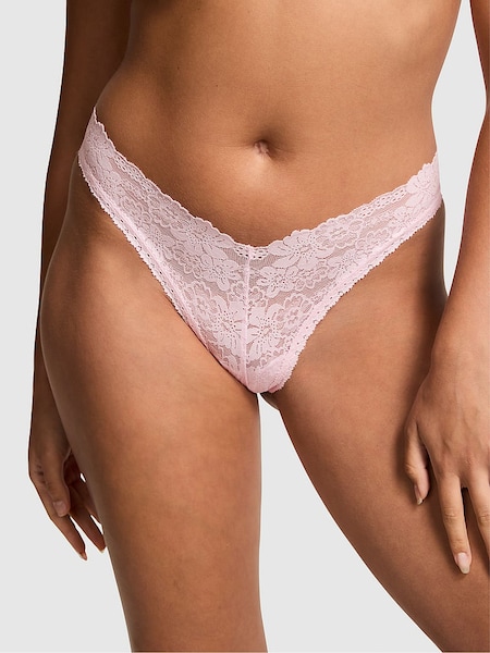Victoria's Secret PINK Pink Tulip Brazilian Floral Lace Knickers (B35379) | €10.50