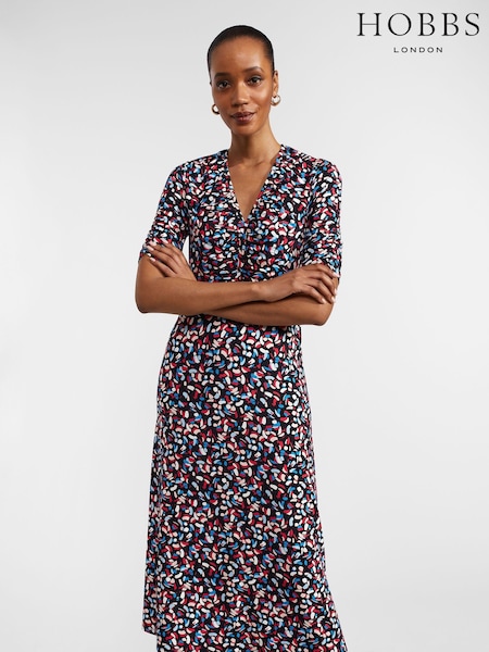 Hobbs Blue Petite Petite Anela Dress (B35463) | AED288