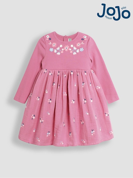 Jojo Maman Bébé Rib Cheesecloth Dress (B35585) | ‏14 ر.ع.‏