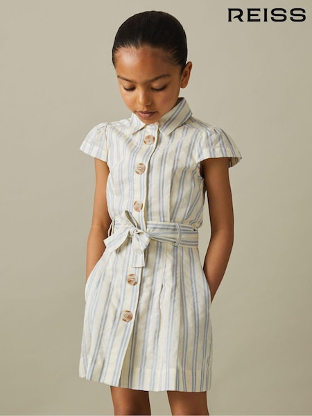 Reiss Selena Cotton-Silk Striped Dress (B35598) | 95 €