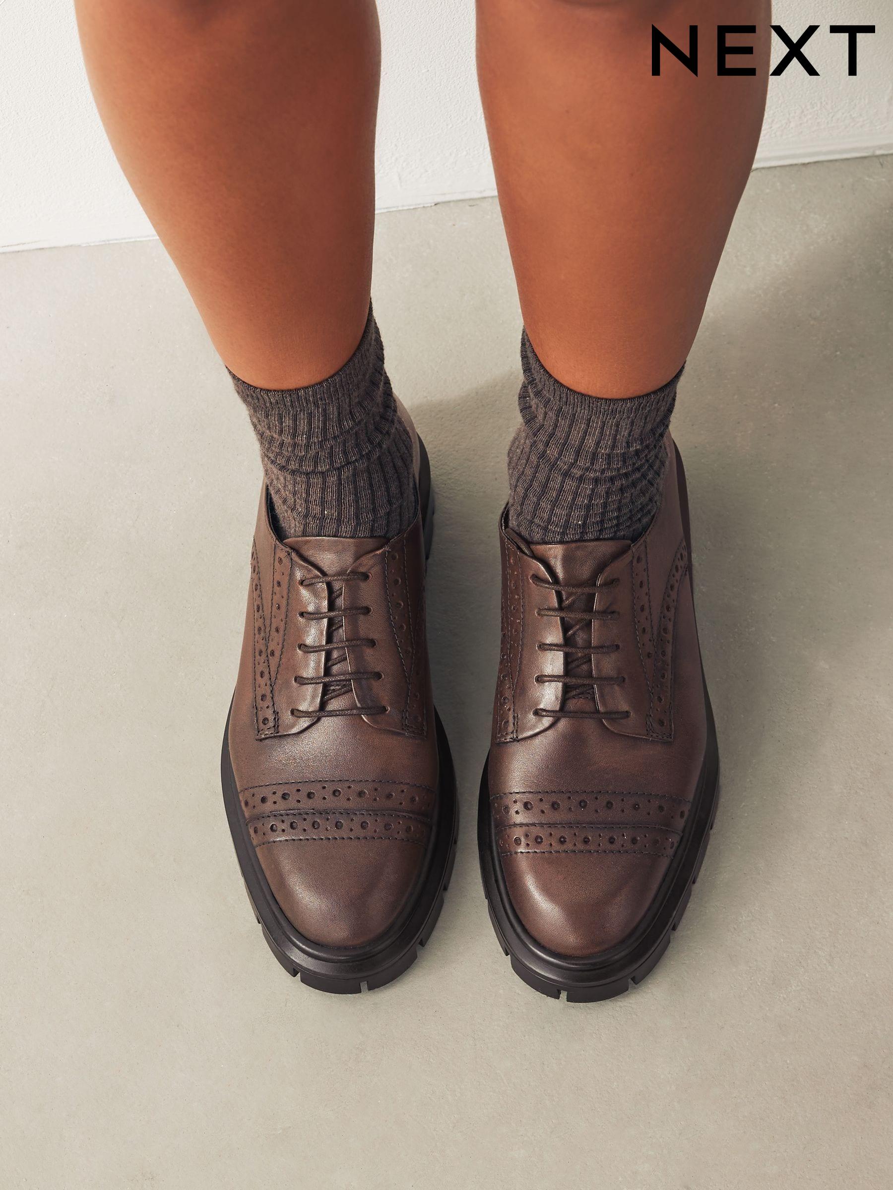 Wide fit brogues womens cheap