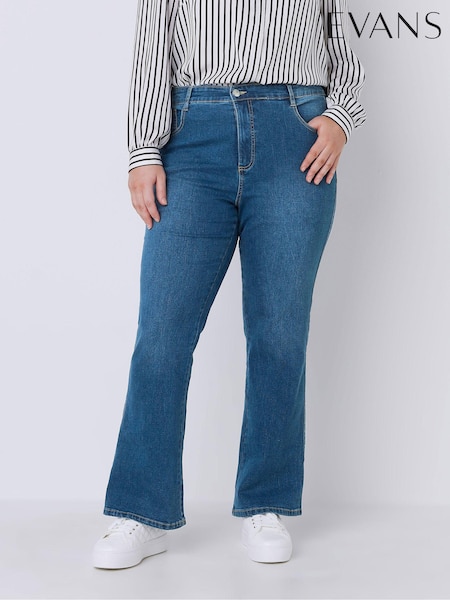 Evans Curve Fit Bootcut Blue Jeans (B35840) | €48