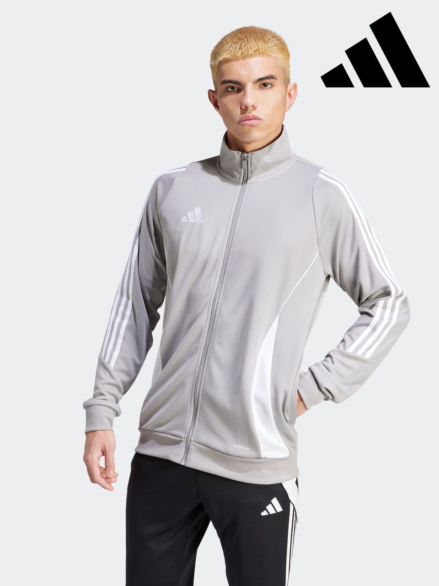 Men s Jackets Adidas Grey Print Sportswear Next Oman