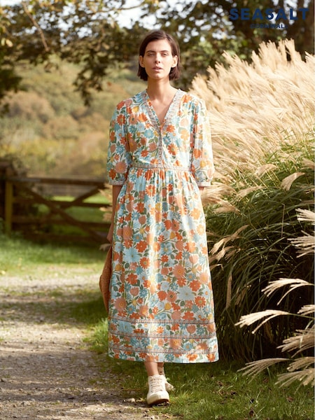 Seasalt Cornwall Black Hills Border Dress (B36048) | €54