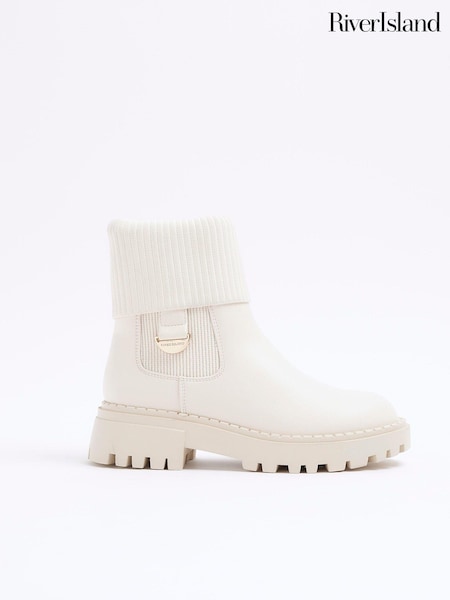 River Island Girls Knit Chelsea Boots (B36054) | 223 LEI