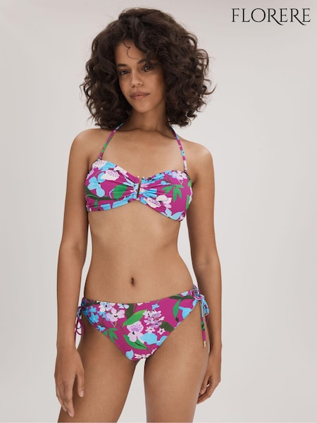 Florere Printed Ruched Bikini Bottoms (B36100) | 64 €