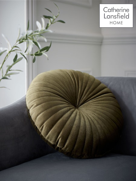 Catherine Lansfield Round Soft Touch Cushion (B36109) | €20