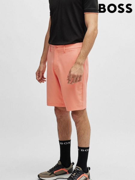 BOSS Pink Slim Fit Shorts in Water Repellent Easy Iron Fabric (B36119) | €66
