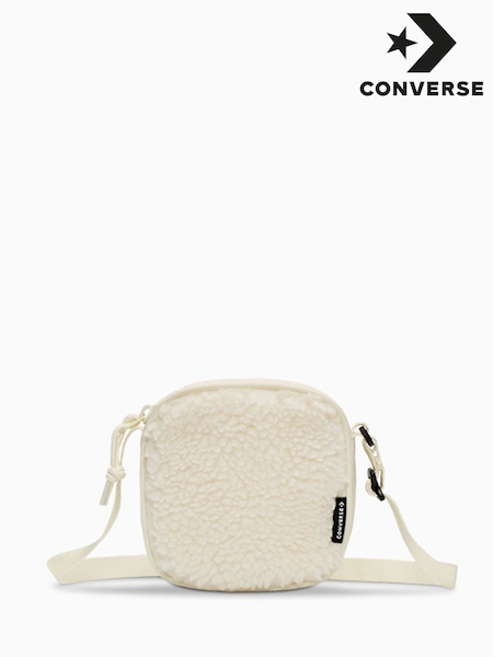 Converse Cream Sherpa Floating Pocket Winter Bag (B36138) | $48