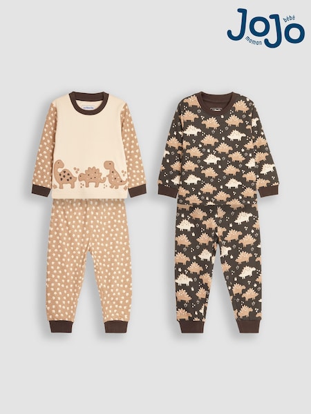 JoJo Maman Bébé Stone 2-Pack Cotton Pyjamas (B36265) | €47