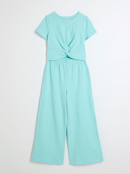modra - River Island Girls Wrap Top and Palazzo Trousers Set (B36481) | € 14