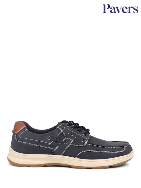 Pavers Navy Pavers Blue Casual Lace Up Shoes (B36494) | SGD 68