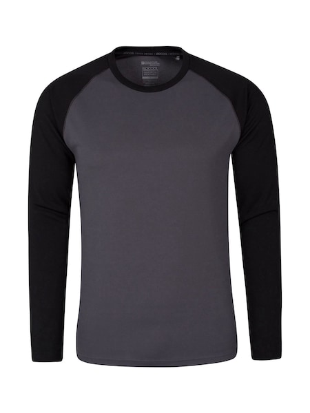 Mountain Warehouse Black Endurance Mens Long Sleeved Top (B36653) | €21