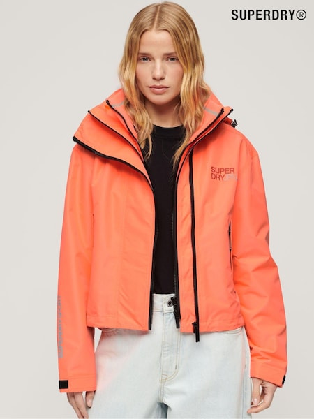 Superdry Pink Hooded Embroidered SD Windbreaker Jacket (B36675) | €76