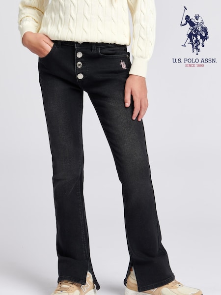 Negro - U.S. Polo Assn. Coloured Bootleg Girls Denim Jeans (B36778) | 57 € - 68 €