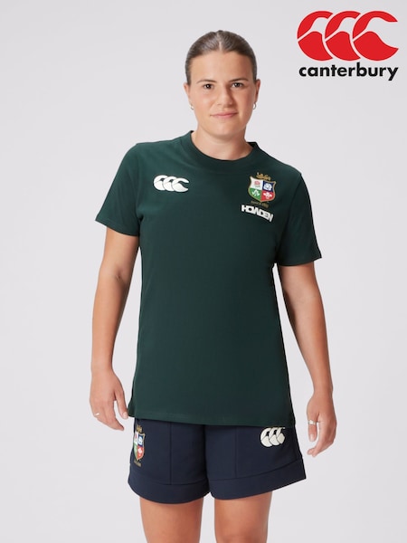Canterbury Green British & Irish Lions Rugby Cotton Jersey T-Shirt (B37083) | €42