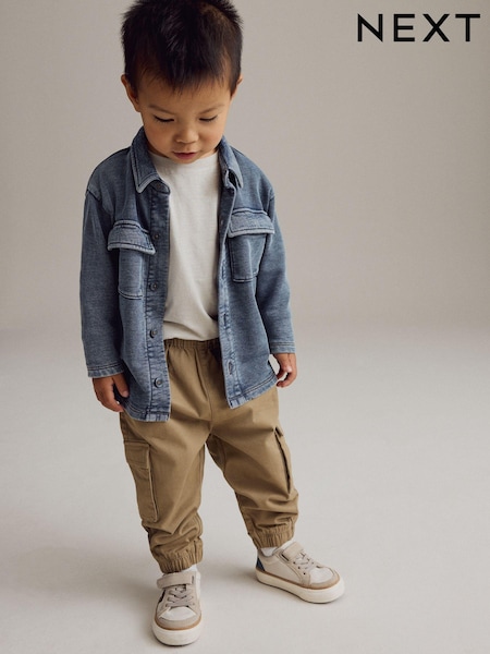Blue 100% Cotton Washed Jersey Shirt (3mths-7yrs) (B37269) | R$ 145 - R$ 165
