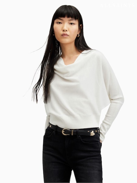 AllSaints White Ridley M Crop Jumper (B37403) | €91