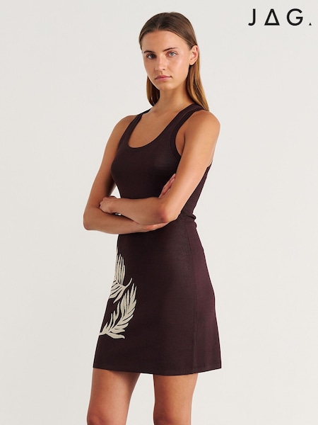 Brown - Jag Roam Knit Mini Dress