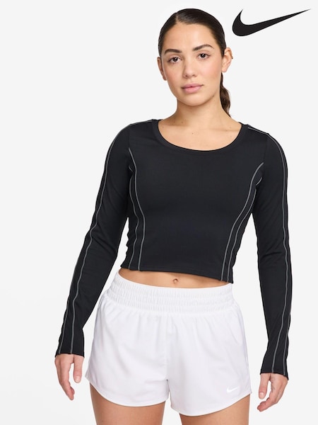 Nike Black One Fitted Long Sleeve Top (B37588) | €30