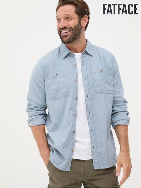 FatFace Blue Long Sleeve Malton Shirt (B37699) | €39.50