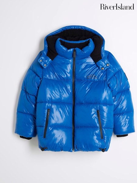 River Island Blue Boys Cobalt Puffer Coat (B37752) | €31