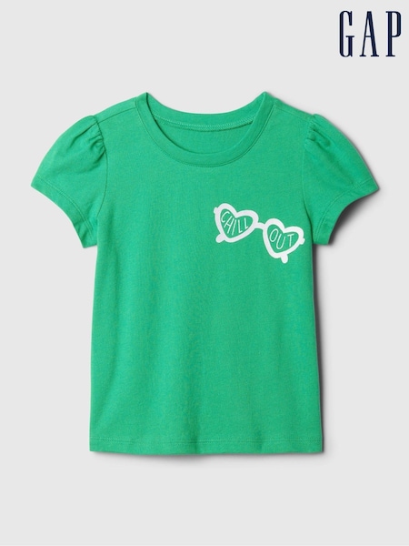 Gap Green Summer Graphic Short Sleeve T-Shirt (Newborn-5yrs) (B37916) | €4.50