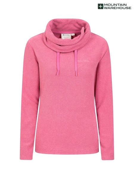 Mountain Warehouse Pink Womens Hebridean Cowl Neck Fleece (B37917) | €40