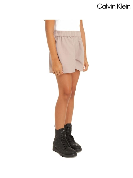 Calvin Klein Pink Seersucker Woven Shorts (B38164) | €25 - €30