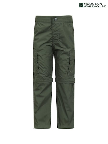 Mountain Warehouse Green Kids Active Convertible Trousers (B38290) | €34