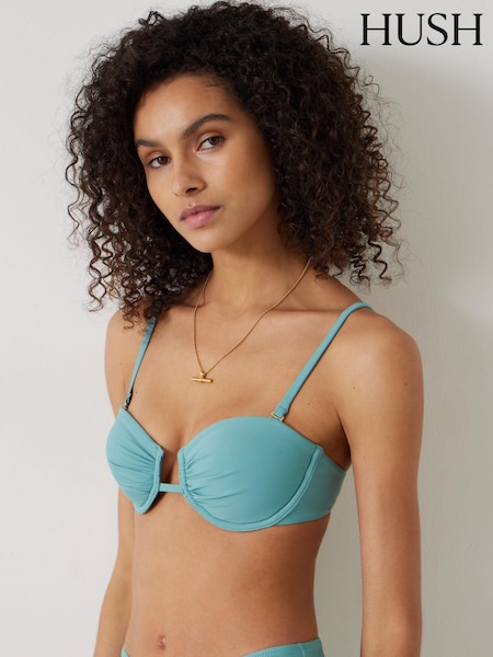 Hush Mid Blue Bella Balconette Bikini Top (B38659) | €31