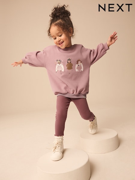 Brown Sweatshirt and Leggings Set (3mths-7yrs) (B38677) | AED53 - AED67