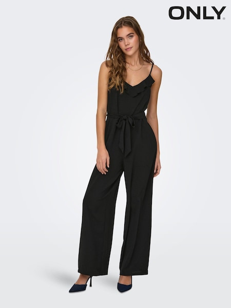 ONLY Ruffle Cami Tie Front Jumpsuit (B38835) | €18