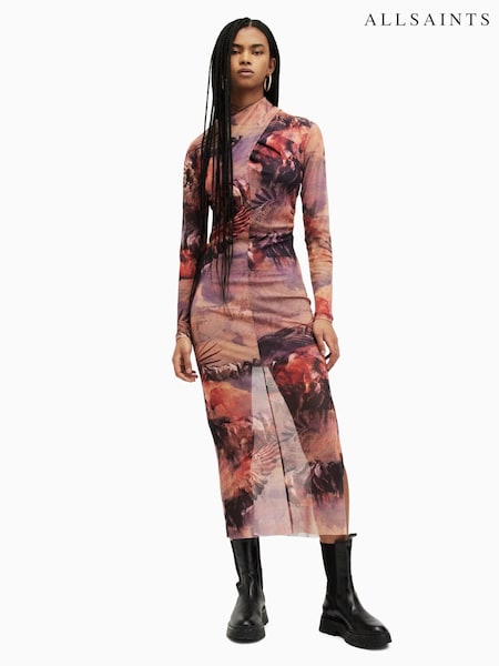 AllSaints Purple Tia Colca Dress (B38948) | €83
