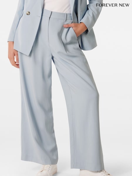 Forever New Blue Fran Wide Leg Trousers (B39106) | €38