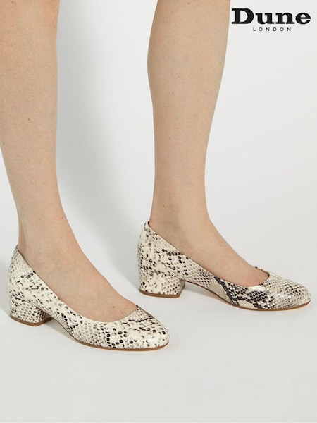 Dune London Animal Bracket Low Heel Comfort Courts (B39319) | €49