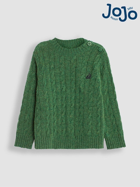 Khaki Vihreä - Jojo Maman Bébé Cable Jumper (B39338) | €41