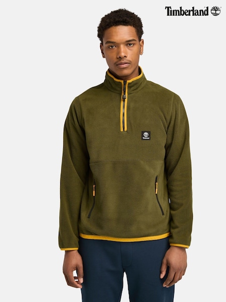 Timberland Green Polar Quarter Zip Fleece (B39365) | 322 LEI
