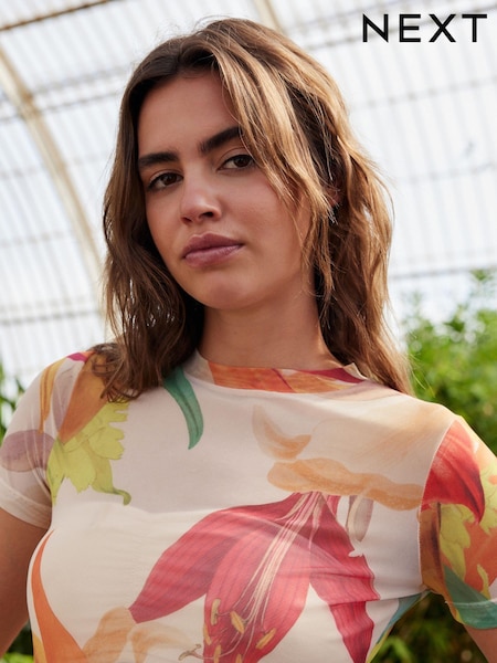 Kew Collection Short Sleeve Mesh Top (B39368) | ‏5 د.ك.‏