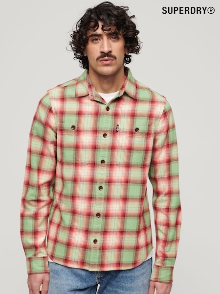 Superdry Green Vintage Check Overshirt (B39371) | €49