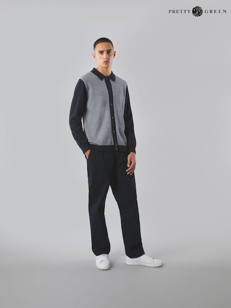 Pretty Green Roxy Knitted Contrast Shirt (B39449) | €56