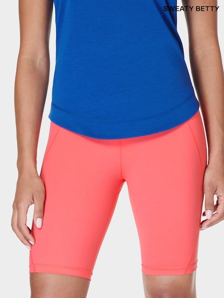 Sweaty Betty Coral Pink Sweaty Betty Coral Pink Power 9" Biker Shorts (B39499) | €46