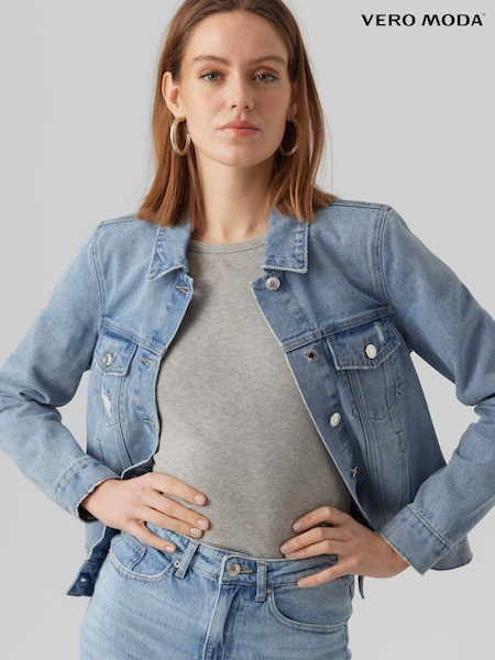 VERO MODA Blue Relaxed Fit Denim Jacket (B39558) | €22