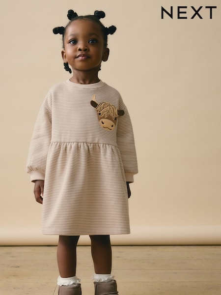 كريم - Long Sleeve Jumper Dress (3mths-7yrs) (B39606) | ‏6 ر.ع.‏ - ‏7 ر.ع.‏