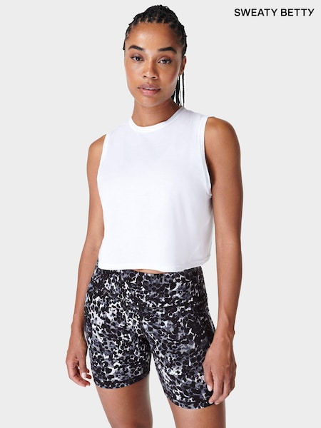Sweaty Betty White Breathe Easy Crop Muscle Tank (B39614) | €21