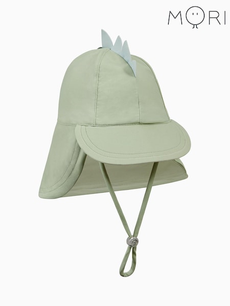 MORI Green Dinosaur Neck Cover Sun Hat (B39836) | 145 LEI