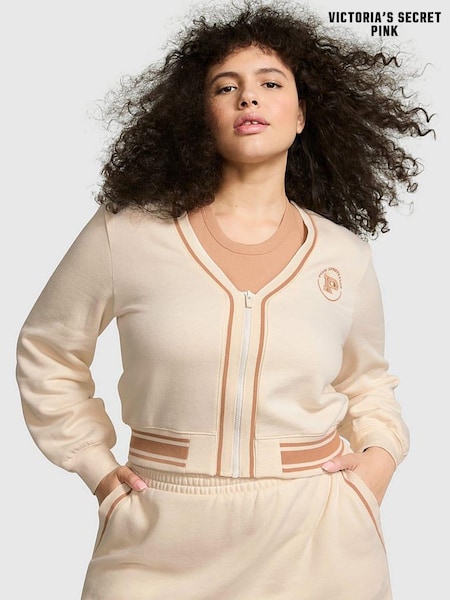 Victoria's Secret PINK White Shell Fleece Cardigan (B39879) | €27